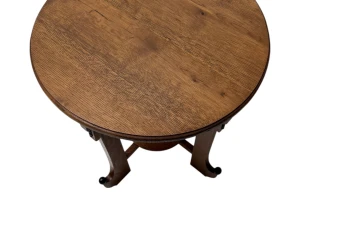 Art Deco Amsterdamse School Oak Side Table, 1920s